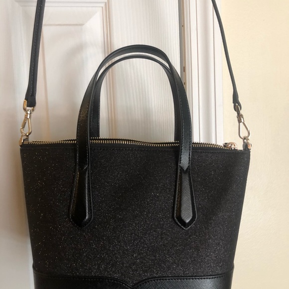 Kate Spade Lola Satchel Black glitter